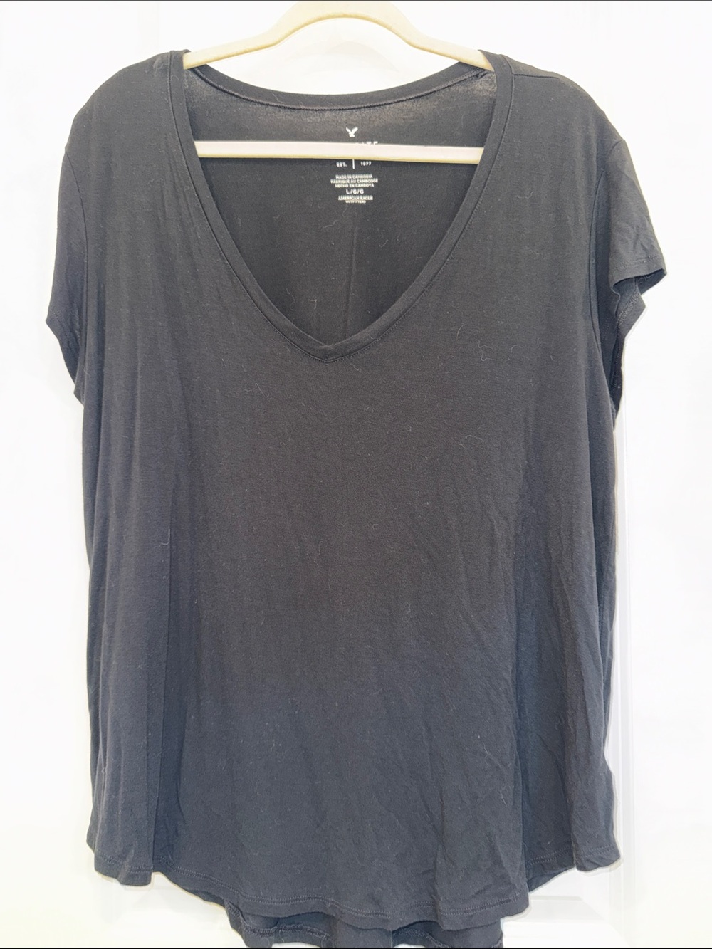 American Eagle Favorite T size large fall weather
